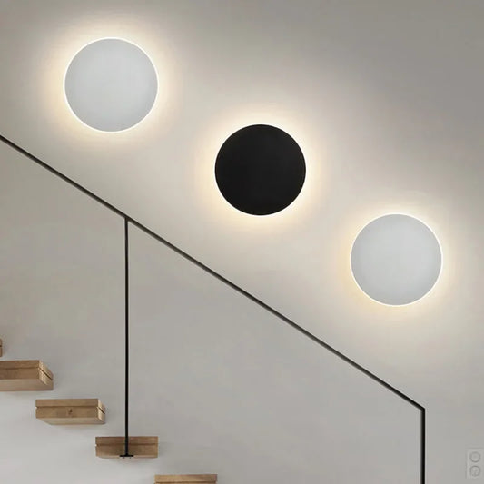 Applique Murale LED Ronde Moderne SleekGlow - Éclairage Élégant et Écoénergétique