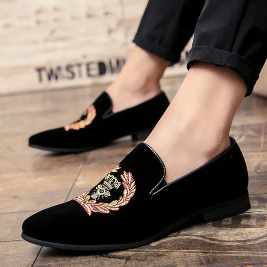 Auden - Mocassins en Velours avec Emblème