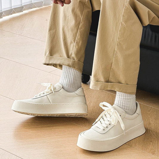 Yaakov – Baskets en Cuir Blanches