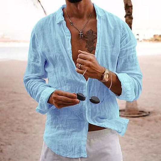 Tony - Chemise d'été en lin pour hommes