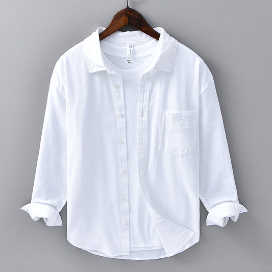 Huber - Chemise en lin classique et confortable