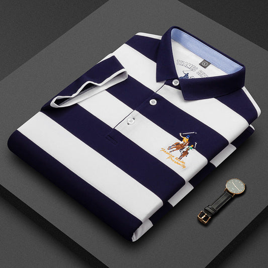 Polo confortable à rayures Antony pour hommes