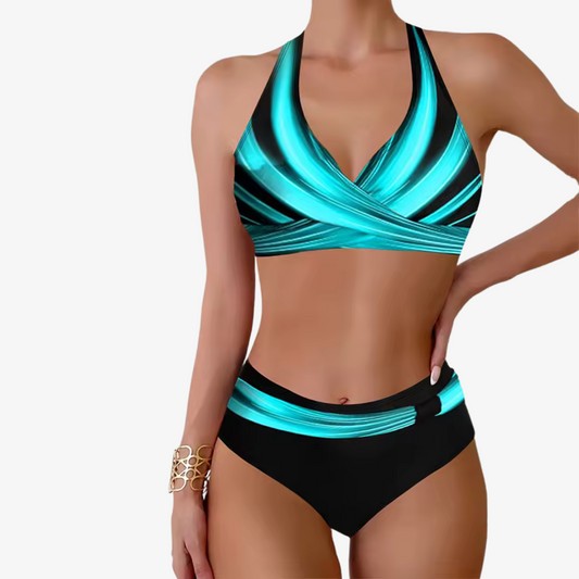 Talia – Maillot de Bain Taille Haute Femme