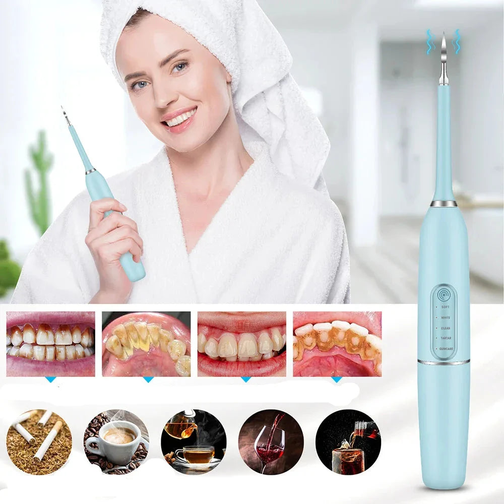 SparkleDent - Appareil de Soins Dentaires à Ultrasons pour le Détartrage et l'Élimination de la Plaque