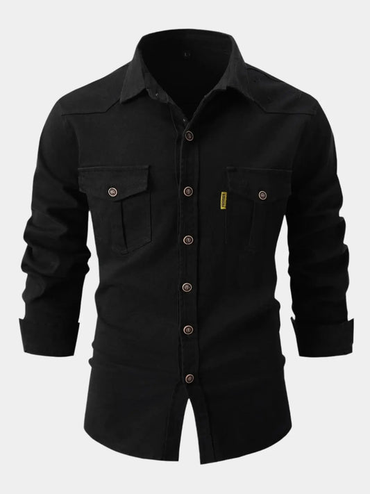 Chemise Décontractée à Manches Longues pour Homme