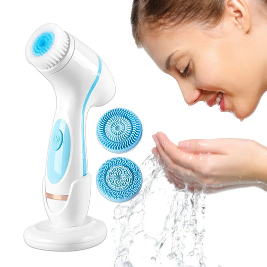 GlowSonic - Nettoyeur Facial Sonique 3-en-1 & Système Spa