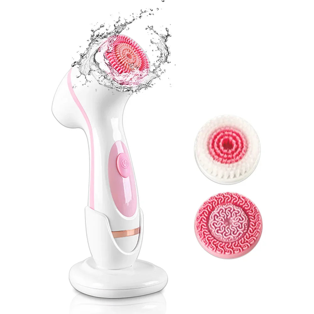 GlowSonic - Nettoyeur Facial Sonique 3-en-1 & Système Spa