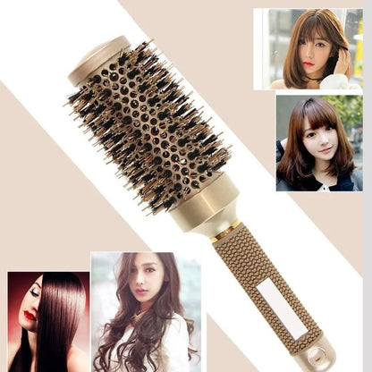 BlowOut Pro - Ensemble de brosses rondes en poils de sanglier ioniques pour un coiffage de qualité salon