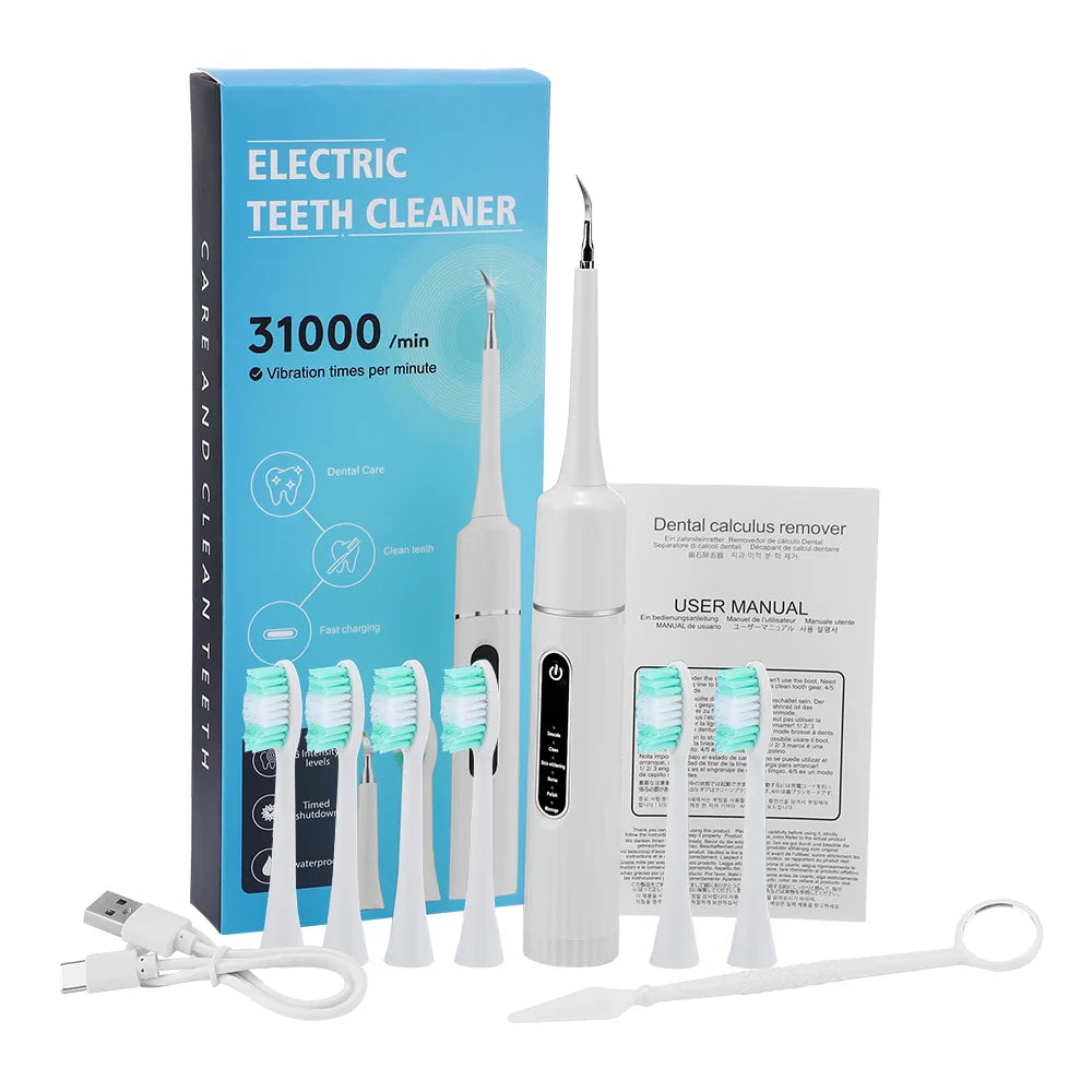 FreshWhite - Blanchiment des dents électrique à 6 vitesses et détartreur