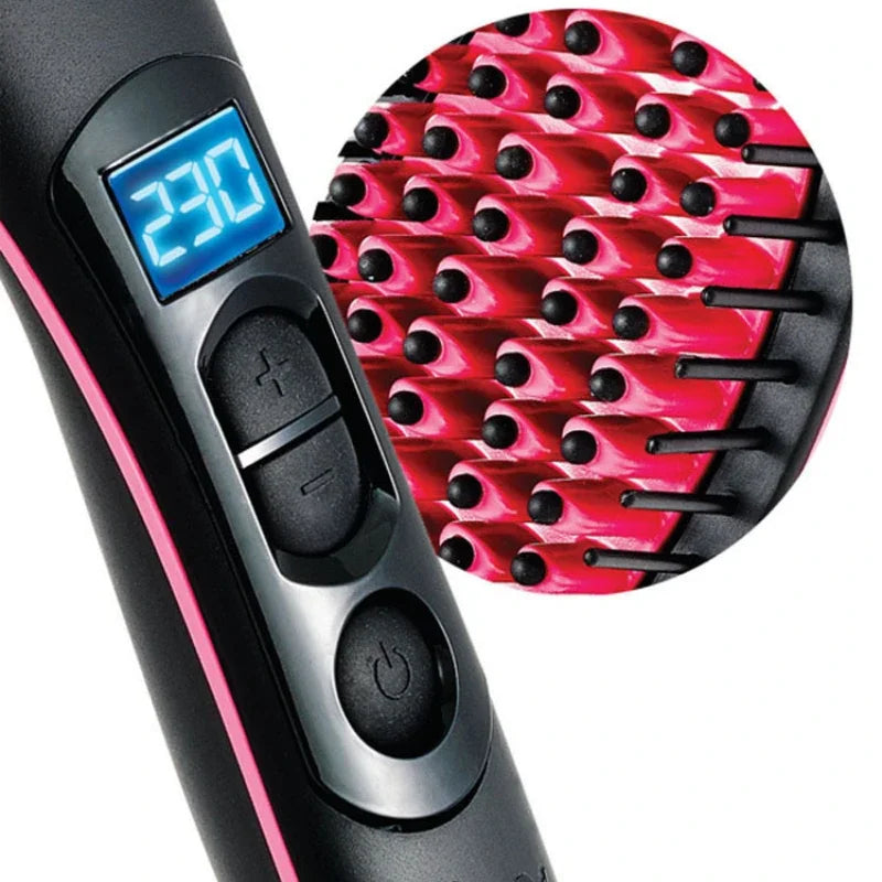 GlamComb - Brosse Lissante Électrique Chauffante