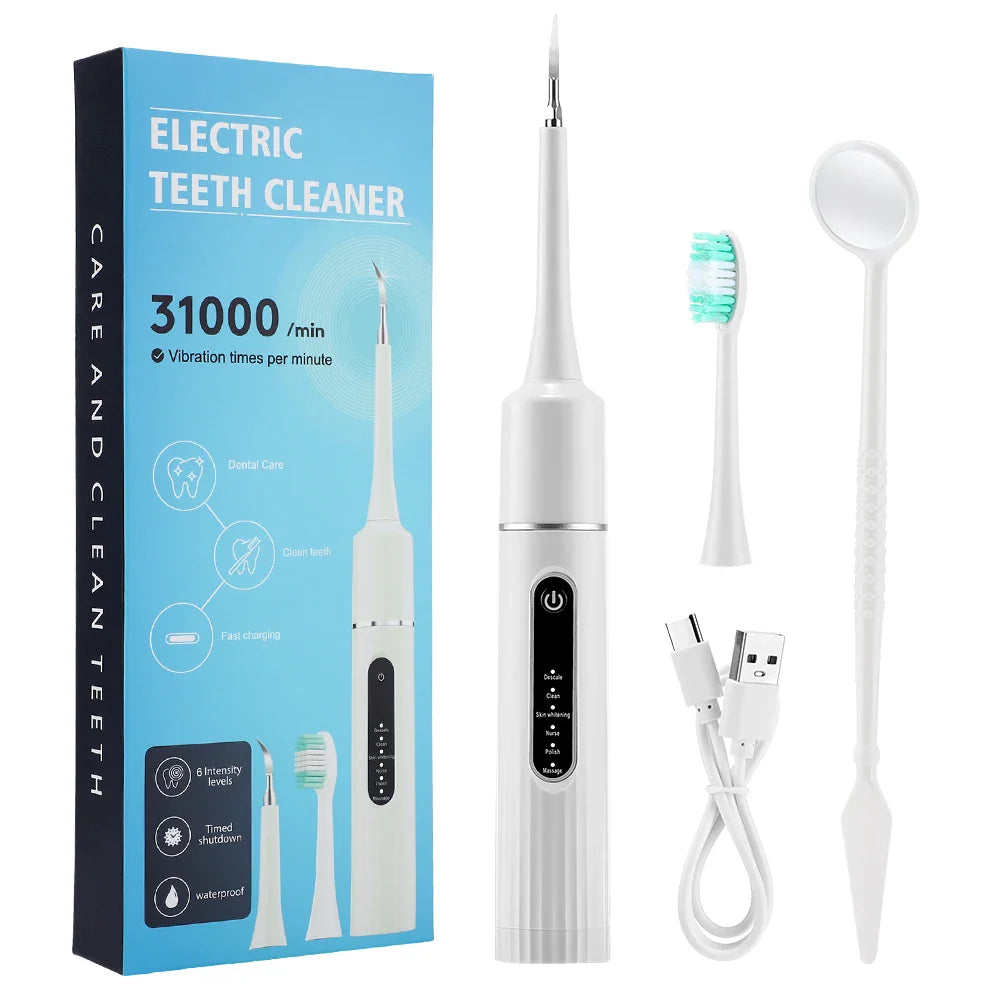 FreshWhite - Blanchiment des dents électrique à 6 vitesses et détartreur