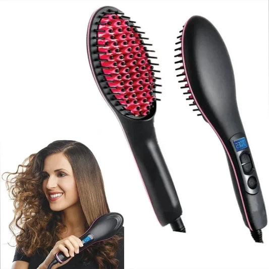 GlamComb - Brosse Lissante Électrique Chauffante