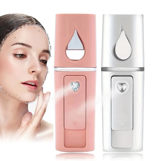 HydraGlow - Mini Vaporisateur Facial Anti-Âge
