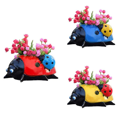 Pot de Fleurs Coloré Coccinelle - Élégance Naturelle