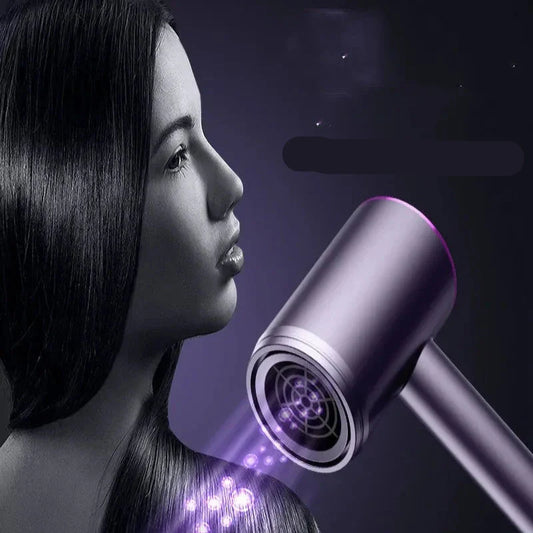 TurboDry - Brosse à cheveux soufflante professionnelle silencieuse à grande vitesse