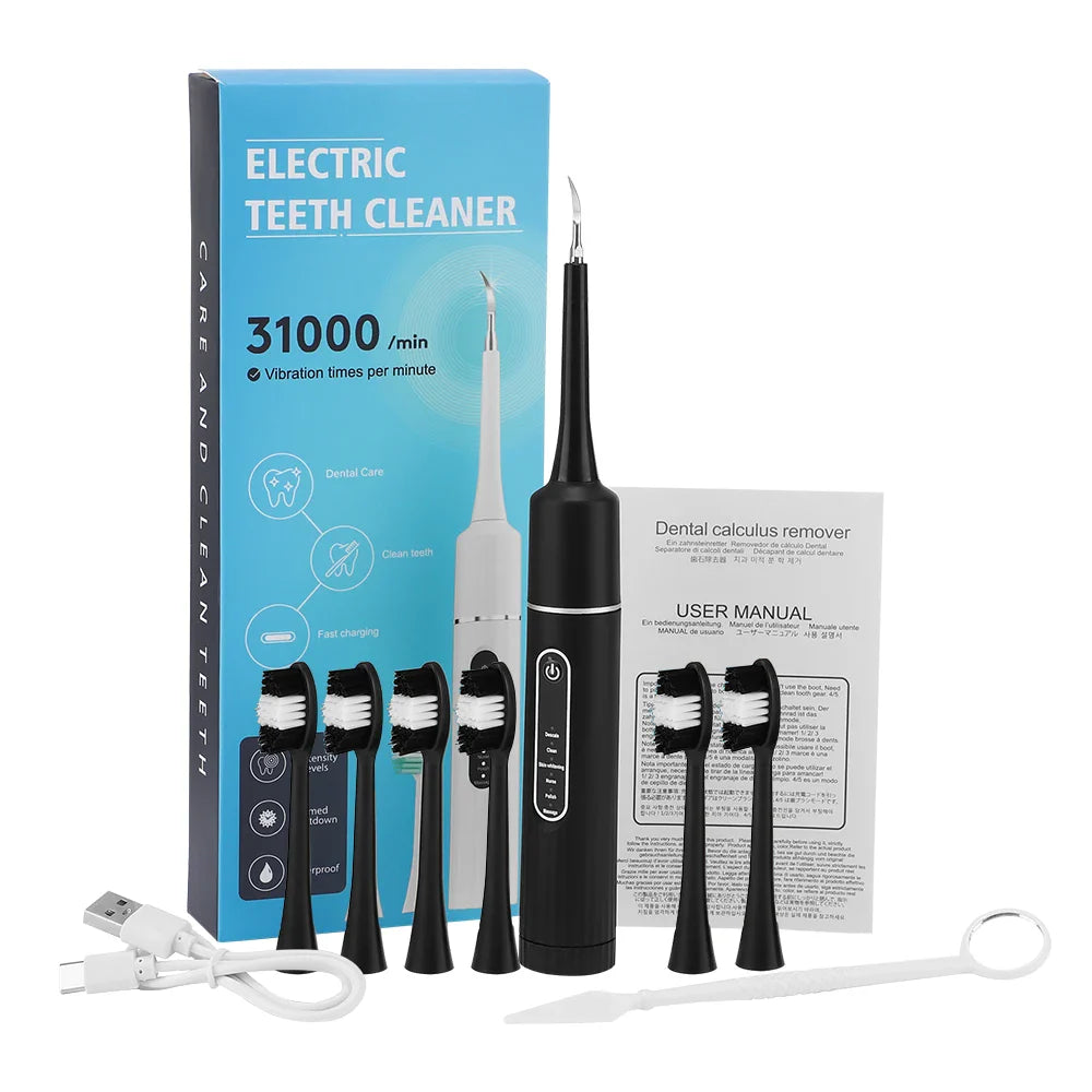 FreshWhite - Blanchiment des dents électrique à 6 vitesses et détartreur