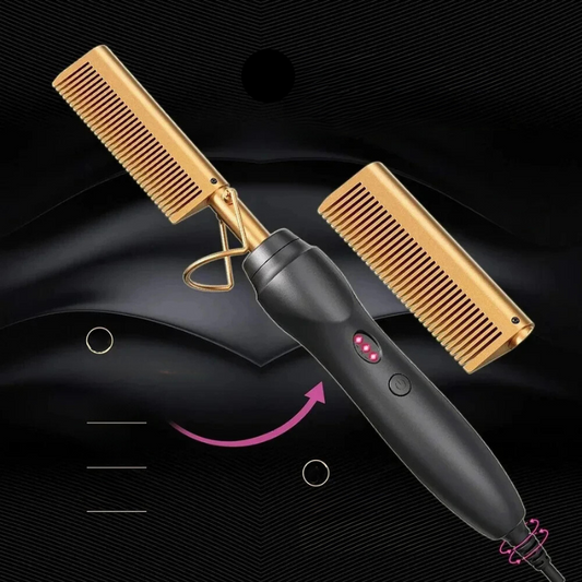 HeatFlex - Peigne de coiffage en céramique pour cheveux mouillés et secs