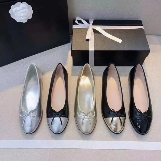 Léonie - Ballerines d'été à la mode avec nœud