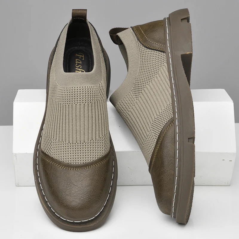 Bram - Mocassins en Maille Confortables à Enfiler