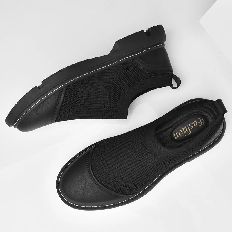 Bram - Mocassins en Maille Confortables à Enfiler