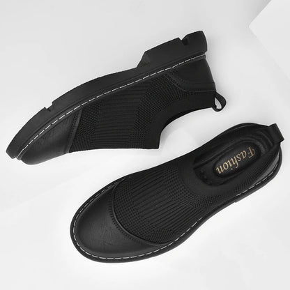 Bram - Mocassins en Maille Confortables à Enfiler