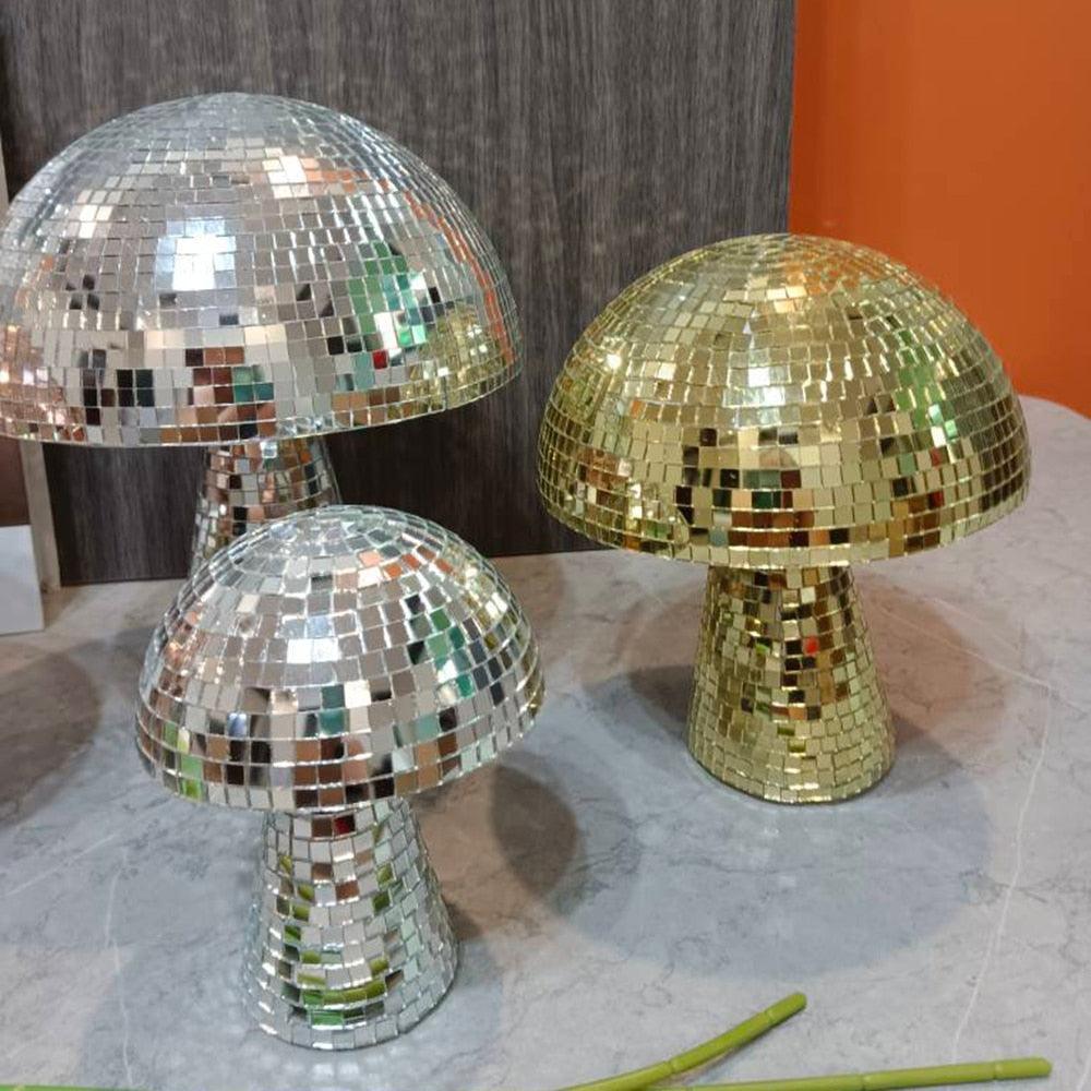 Boule à Facettes Champignon - Spectacle de Lumière Envoûtant