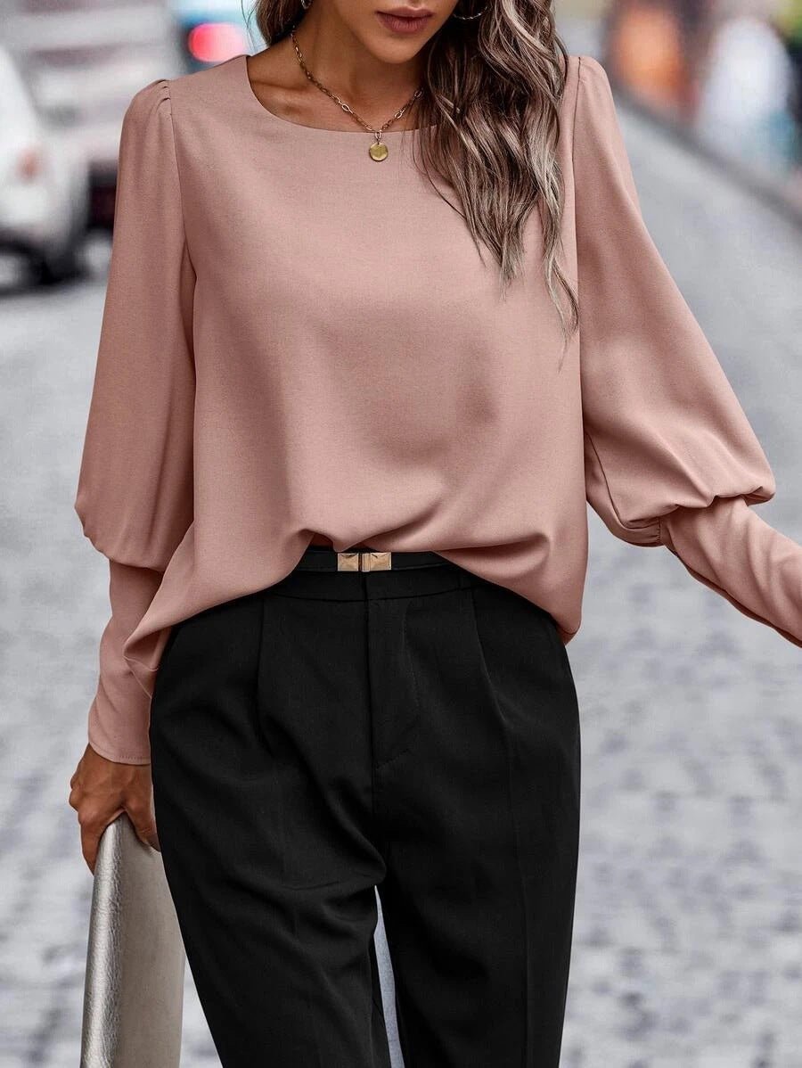 Blouse Britta Élégante à Manches Longues