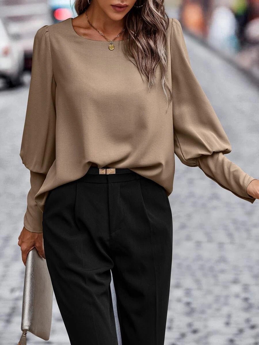 Blouse Britta Élégante à Manches Longues
