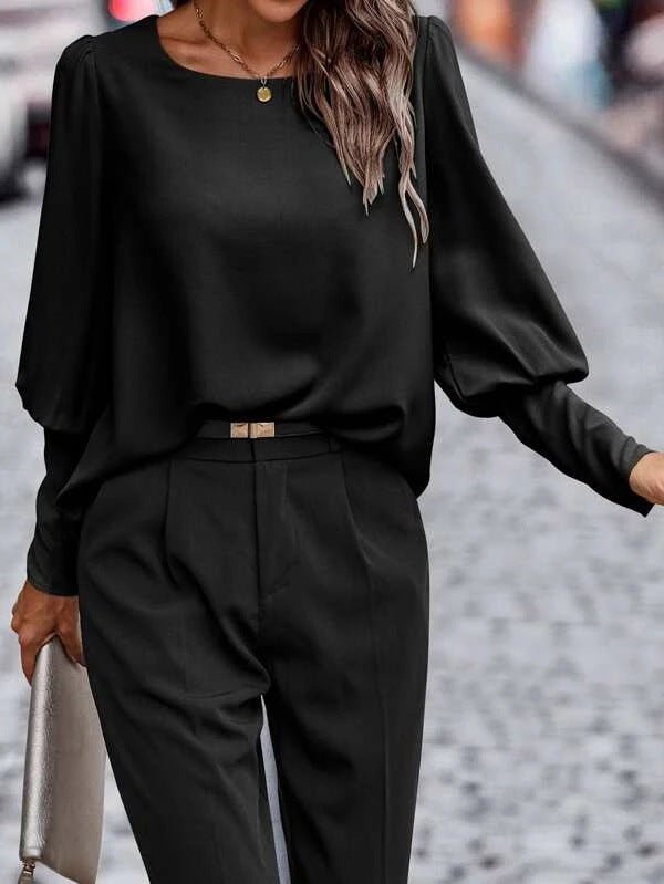 Blouse Britta Élégante à Manches Longues