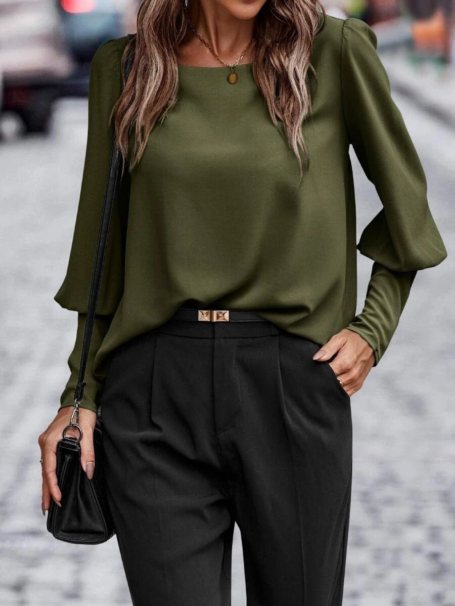 Blouse Britta Élégante à Manches Longues